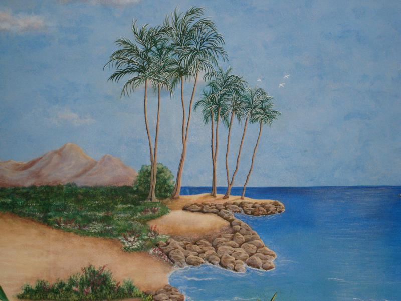 Hawaii Mural, Mural, Seascape Mural, Ocean Mural, Newbury Park, Custom Mural,