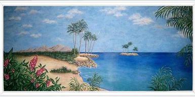 Mural Painting, Hawaii Mural, Mural, Seascape Mural, Ocean Mural,